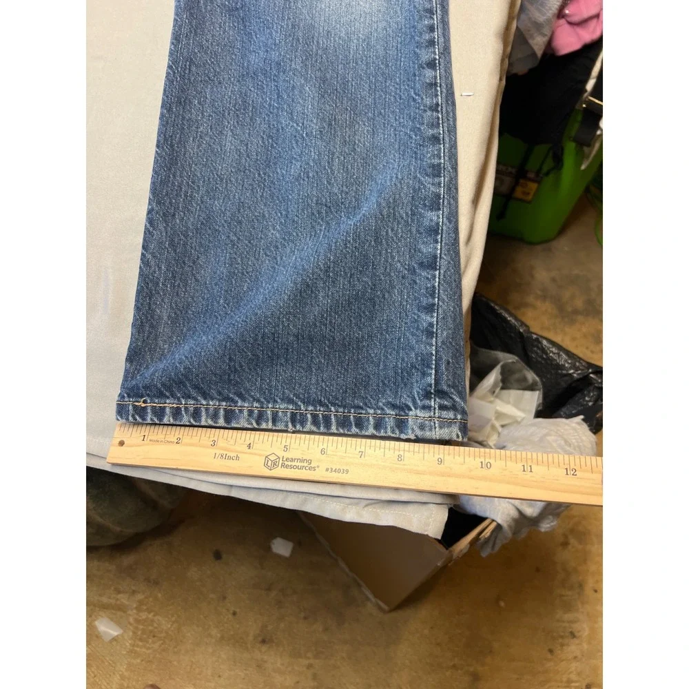 Vintage 501 Original Fit Mens Blue Denim Jeans Straight Leg W38 L32 Medium Wash